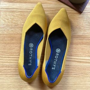 Rothy’s “The Point” Flats in Marigold